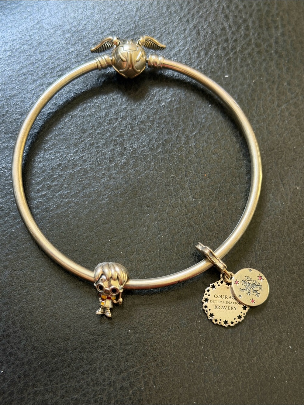 Pandora Harry Potter silver bangle with multiple charms. - Picture 5 of 6